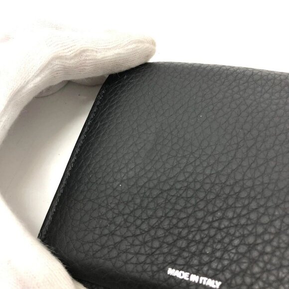 BURBERRY 8043377 logo Wallet Saif Folded wallet Leather Black - Picture 6 of 16